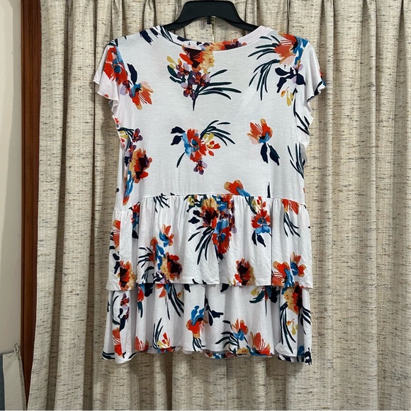 Torrid Super Soft Button Front Tiered Babydoll Top - Picture 7 of 9